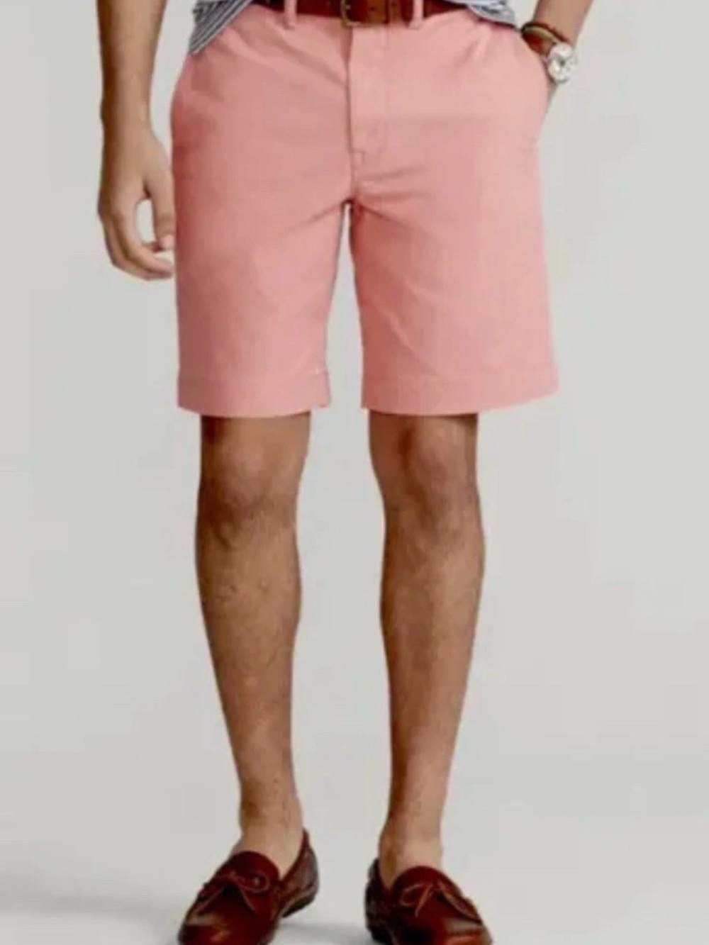 Polo by Ralph Lauren Pink Flat-Front Chino Shorts
